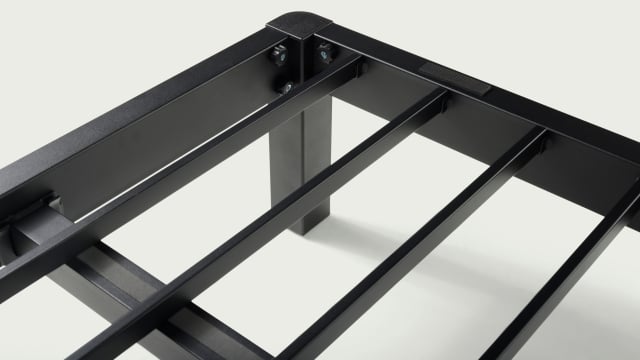 metal platform close up