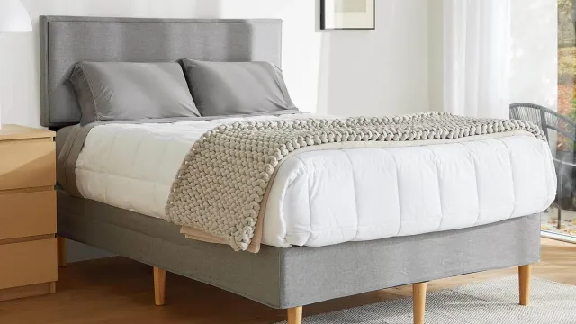 upholstered bed frame lifestyle