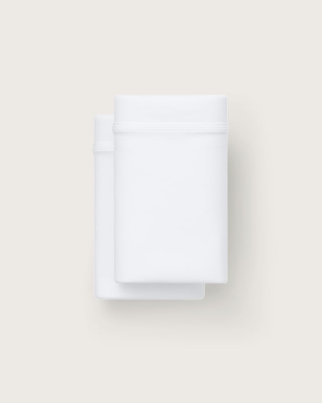 softstretch pillowcases - white