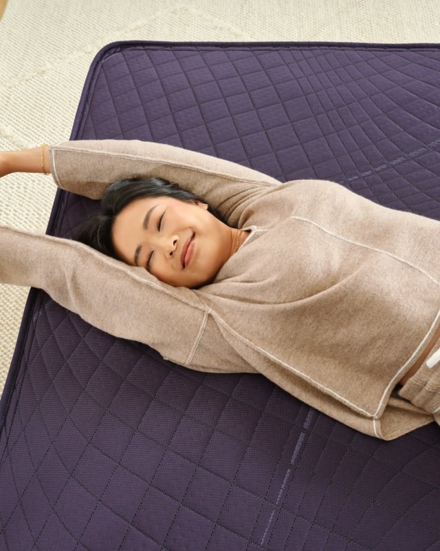 female talent on mattress