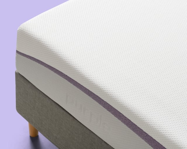 Corner view of Purple Mattress