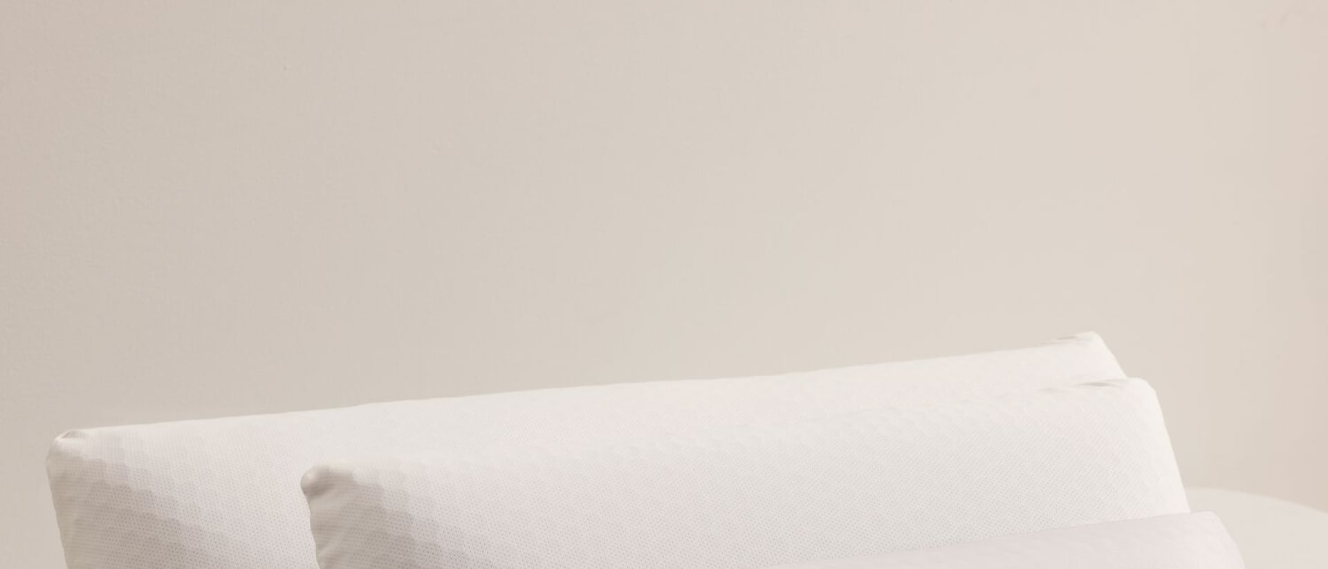 Different size purple pillows