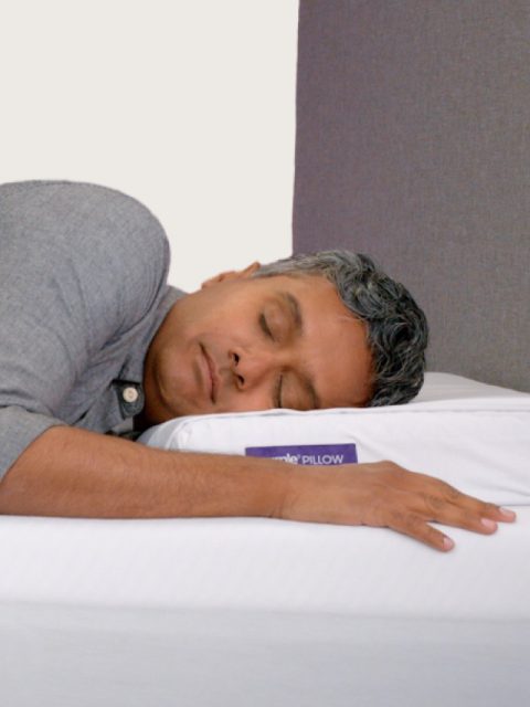 purple pillow with talent