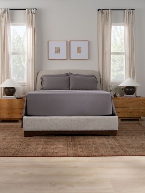 SS sheets gray pillowcases