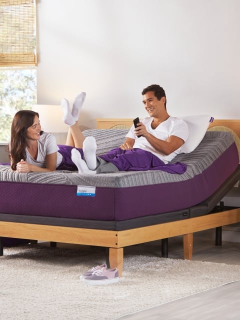 Restore Cool Touch mattress in bedroom with couple
